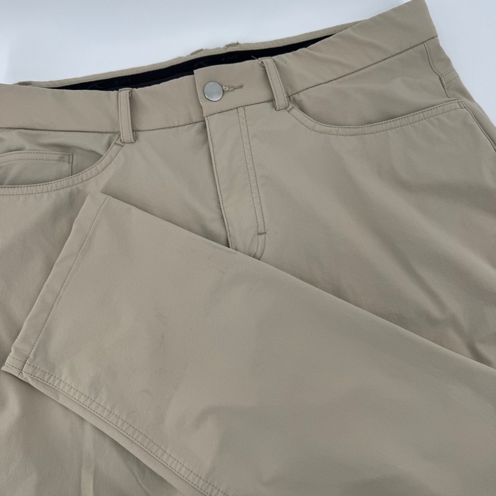 KJUS Men Ike 5-Pocket Pants MG20-H02 Tan Beige Tailored Fit Stretch Size 32x32